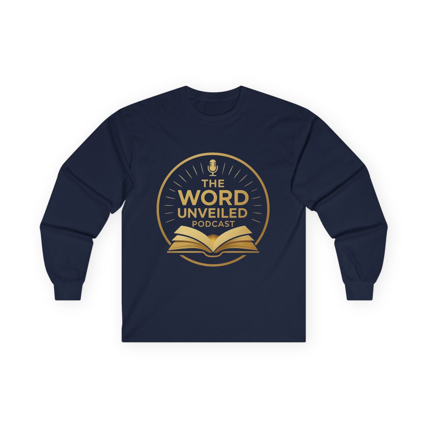 Unisex Long Sleeve Tee - The Word Unveiled Podcast, Casual Wear, Gift Idea, Church Apparel, Podcast Merchandise