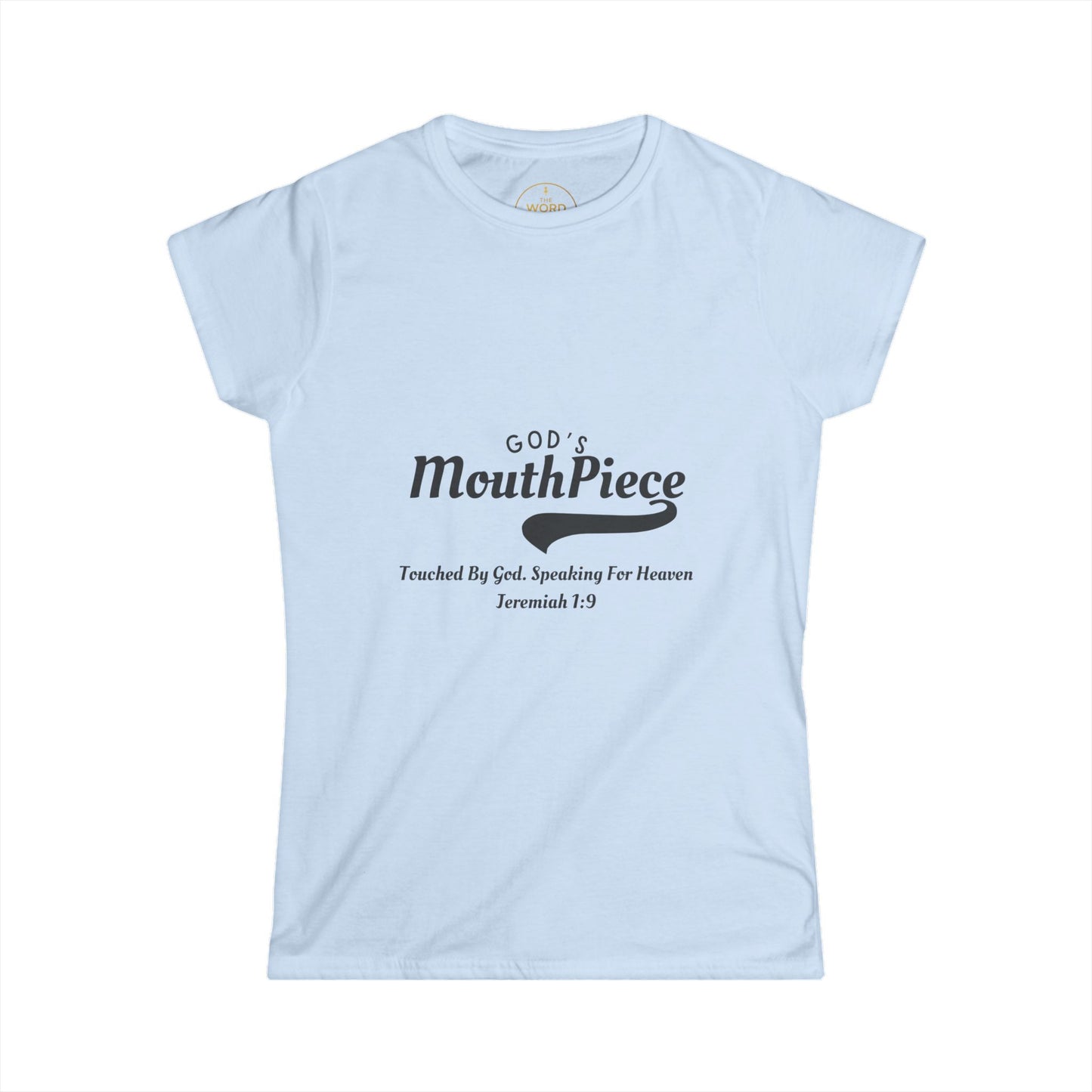 God's Mouthpiece Women's Softstyle Tee, Christian Apparel, Gift for Her, Inspirational Shirt, Faith-Based Top, Bible Verse Tee