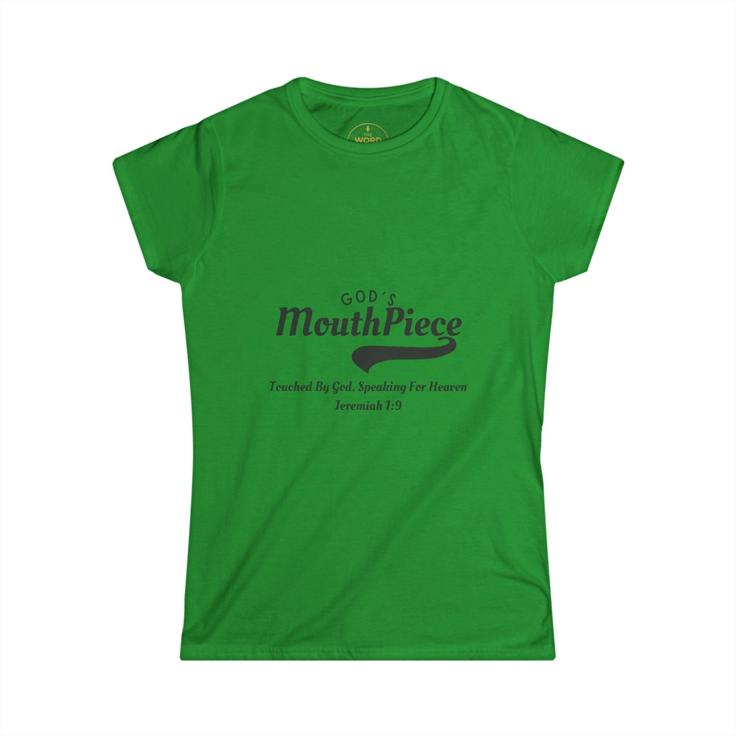God's Mouthpiece Women's Softstyle Tee, Christian Apparel, Gift for Her, Inspirational Shirt, Faith-Based Top, Bible Verse Tee