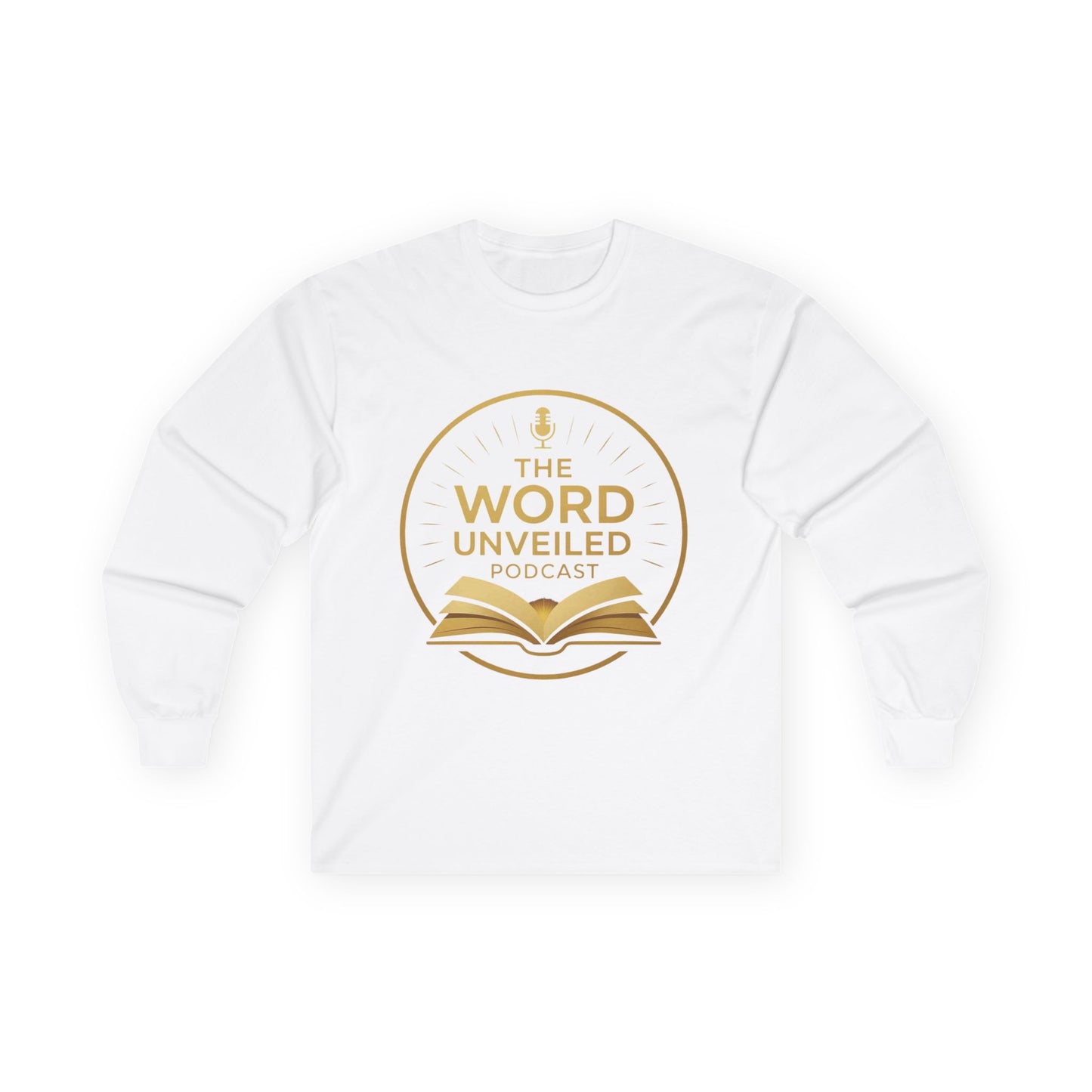 Unisex Long Sleeve Tee - The Word Unveiled Podcast, Casual Wear, Gift Idea, Church Apparel, Podcast Merchandise