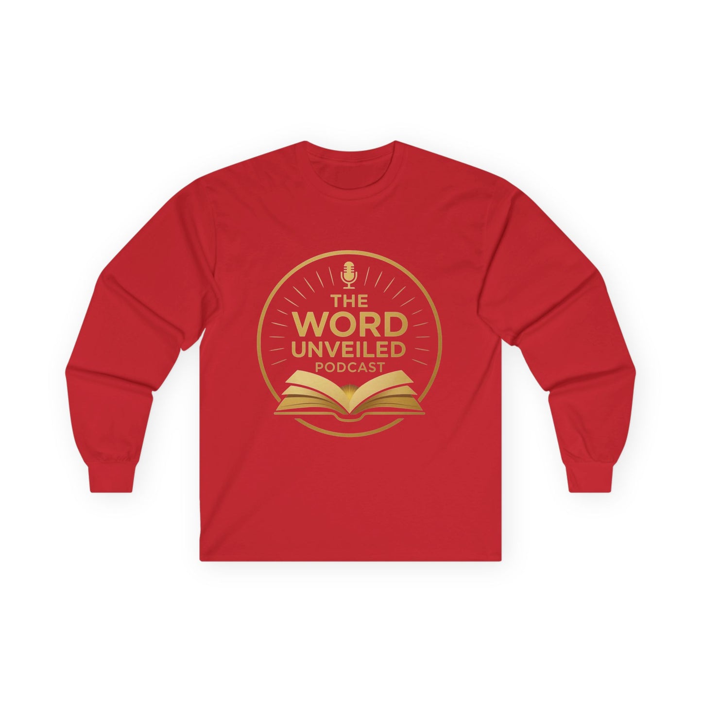 Unisex Long Sleeve Tee - The Word Unveiled Podcast, Casual Wear, Gift Idea, Church Apparel, Podcast Merchandise