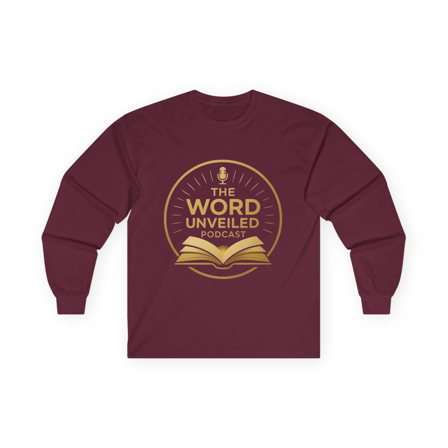 Unisex Long Sleeve Tee - The Word Unveiled Podcast, Casual Wear, Gift Idea, Church Apparel, Podcast Merchandise