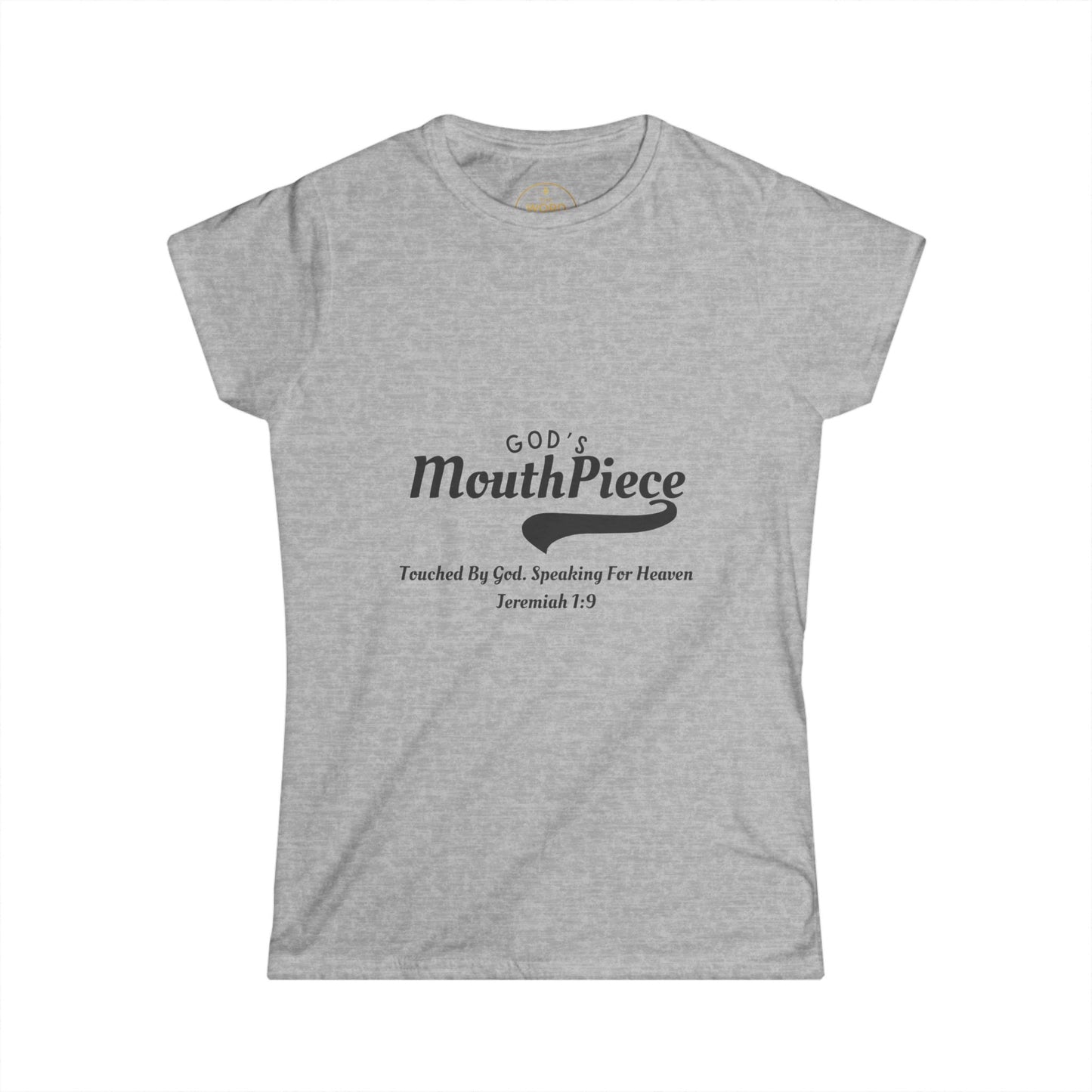 God's Mouthpiece Women's Softstyle Tee, Christian Apparel, Gift for Her, Inspirational Shirt, Faith-Based Top, Bible Verse Tee