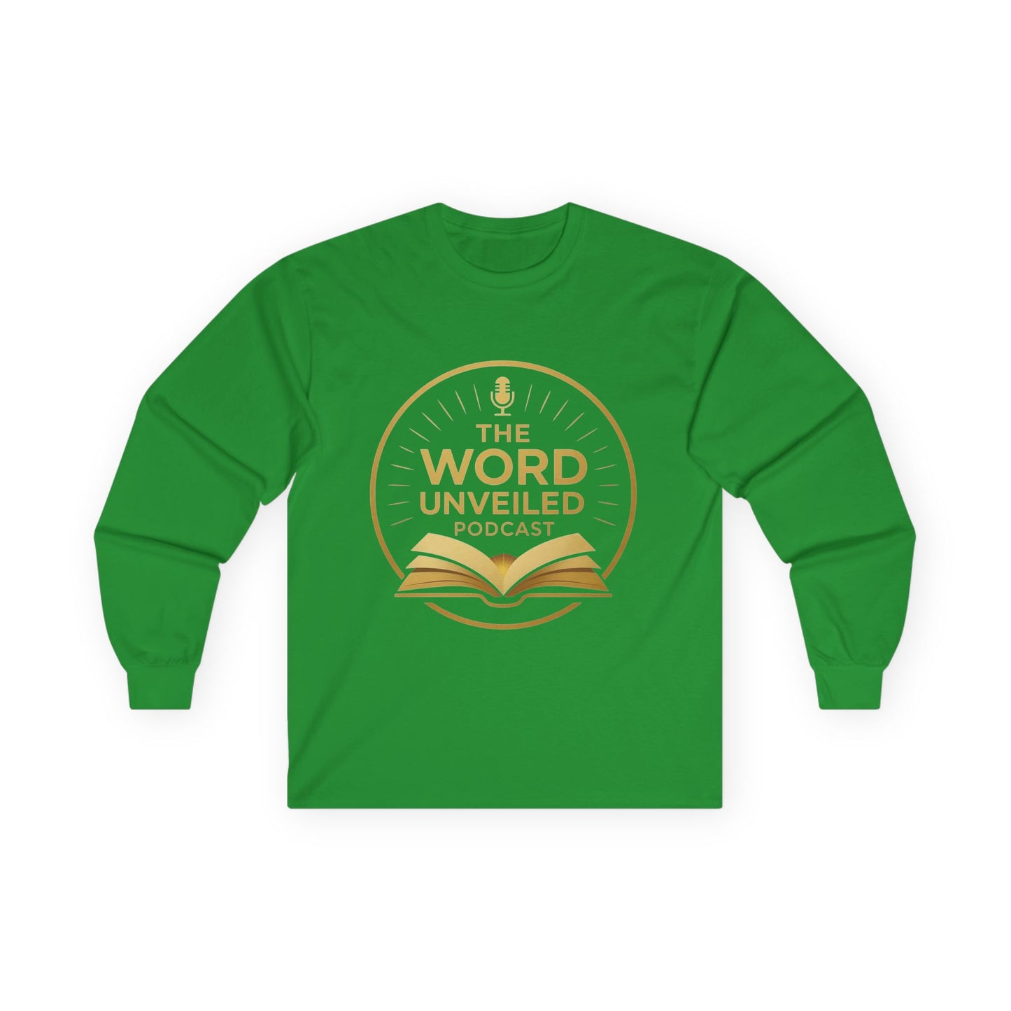 Unisex Long Sleeve Tee - The Word Unveiled Podcast, Casual Wear, Gift Idea, Church Apparel, Podcast Merchandise