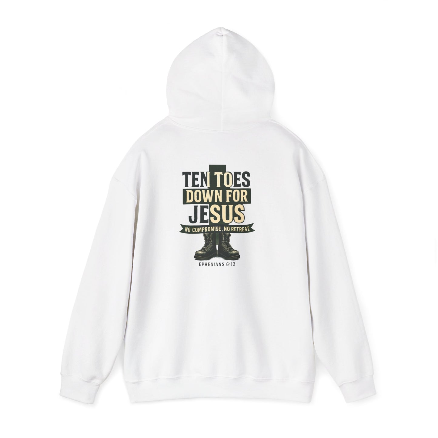 Faith-Inspired Hooded Sweatshirt: Ten Toes Down for Jesus, Cozy Christian Apparel, Perfect Gift for Religious Occasions, Church [...]