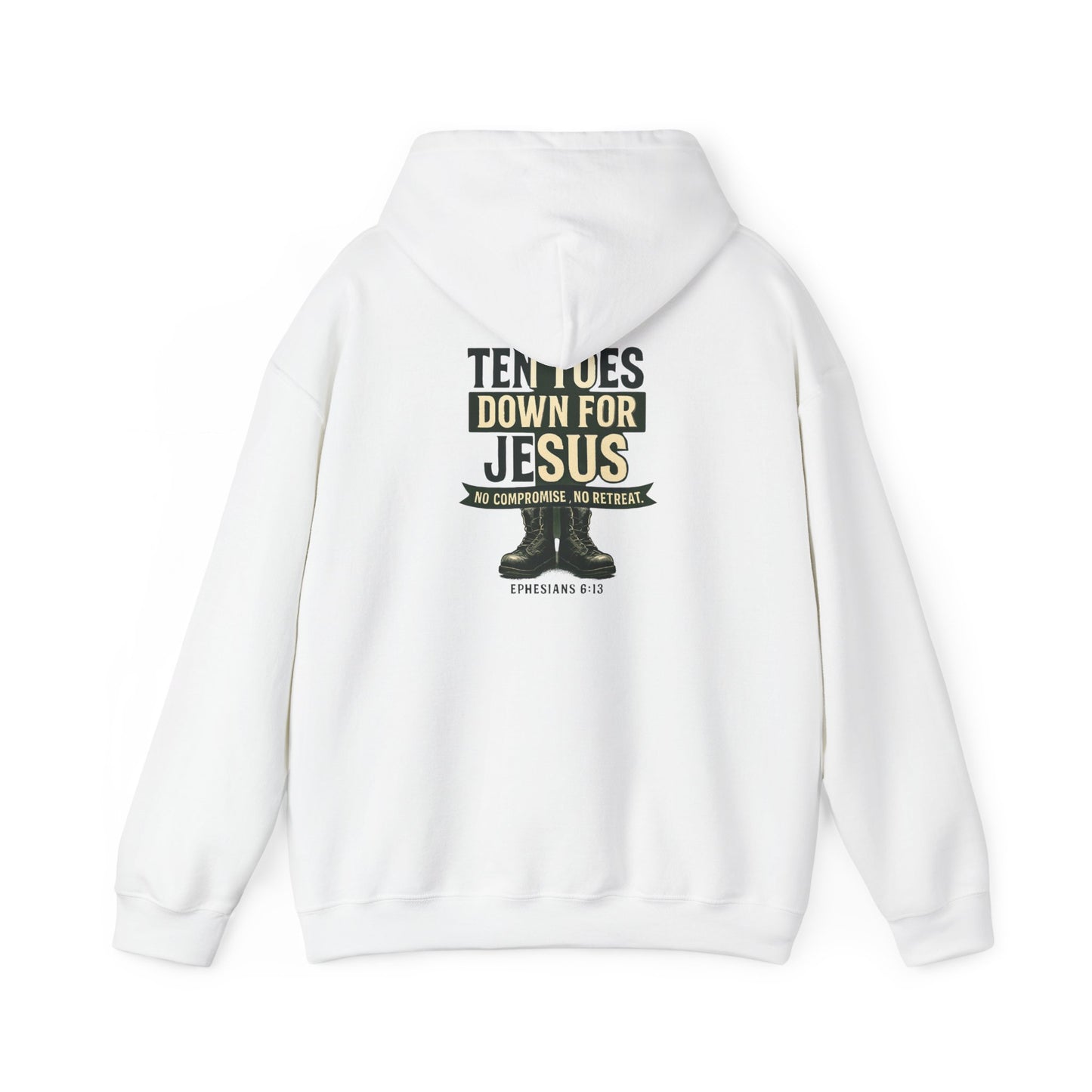 Faith-Inspired Hooded Sweatshirt: Ten Toes Down for Jesus, Cozy Christian Apparel, Perfect Gift for Religious Occasions, Church [...]