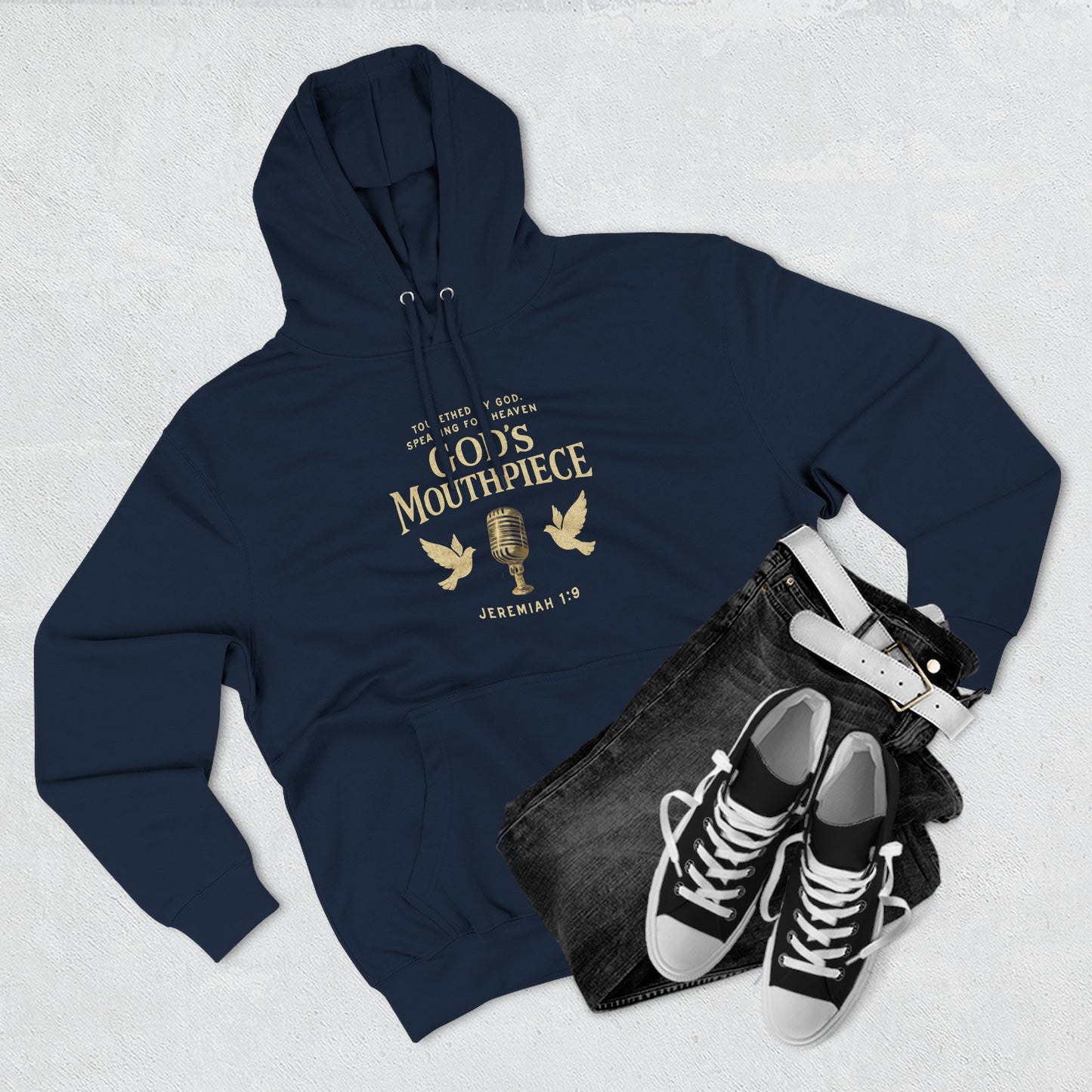 Stylish Fleece Hoodie, Casual Wear, Faith-Inspired Apparel, Comfortable Streetwear, Perfect Gift for Religious Observances