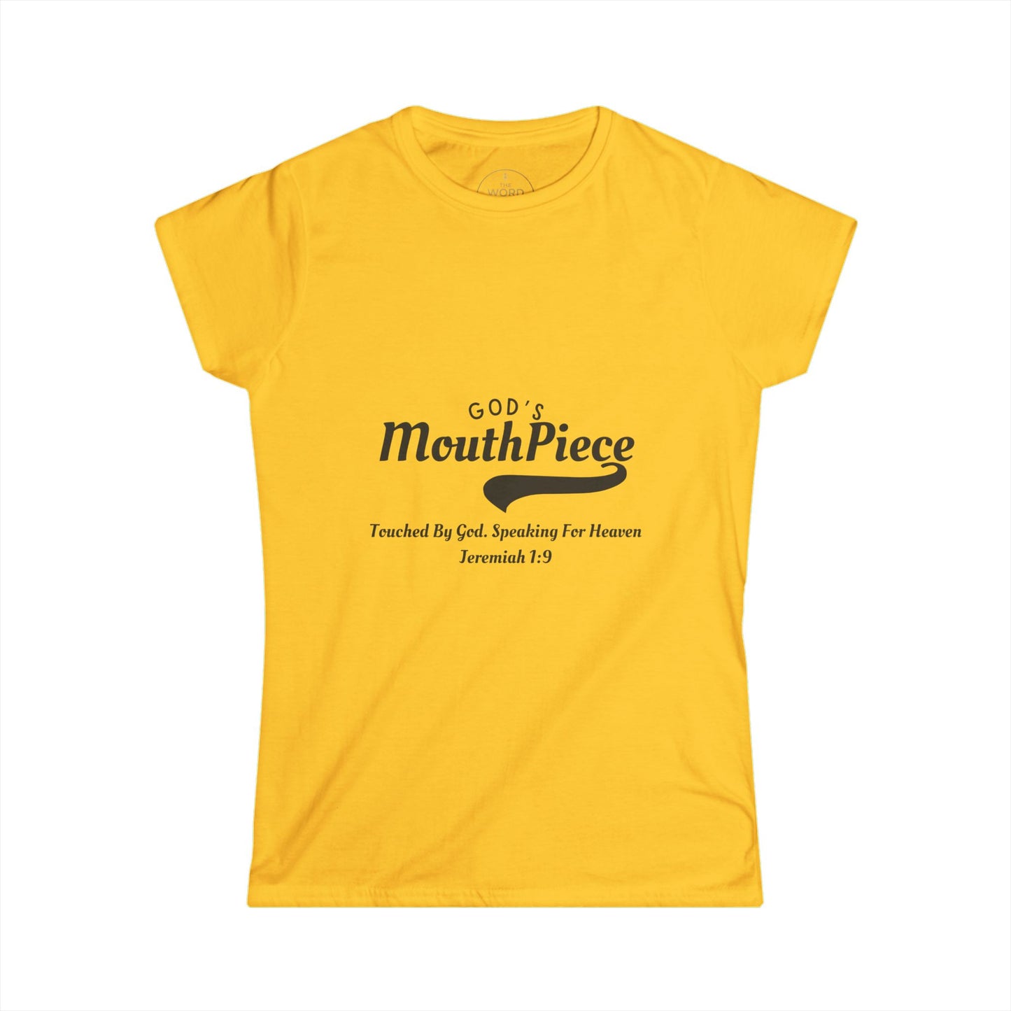 God's Mouthpiece Women's Softstyle Tee, Christian Apparel, Gift for Her, Inspirational Shirt, Faith-Based Top, Bible Verse Tee