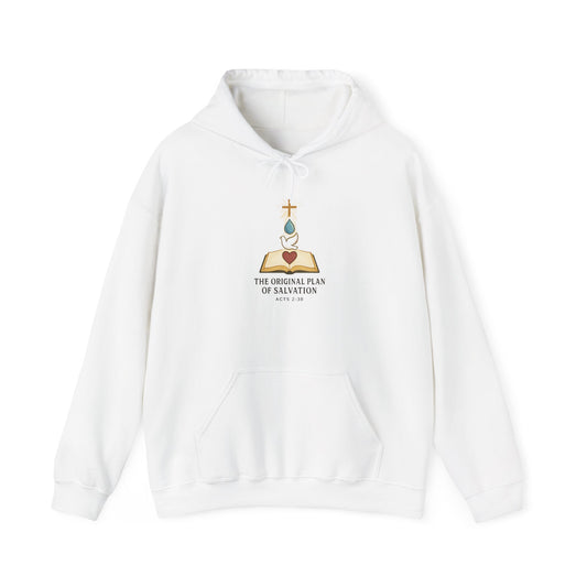 Faith-Inspired Unisex Heavy Blend Hoodie - The Divine Plan of Salvation