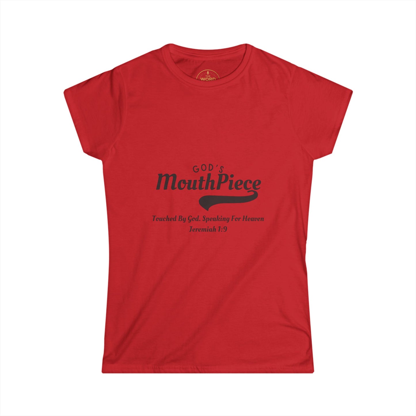 God's Mouthpiece Women's Softstyle Tee, Christian Apparel, Gift for Her, Inspirational Shirt, Faith-Based Top, Bible Verse Tee