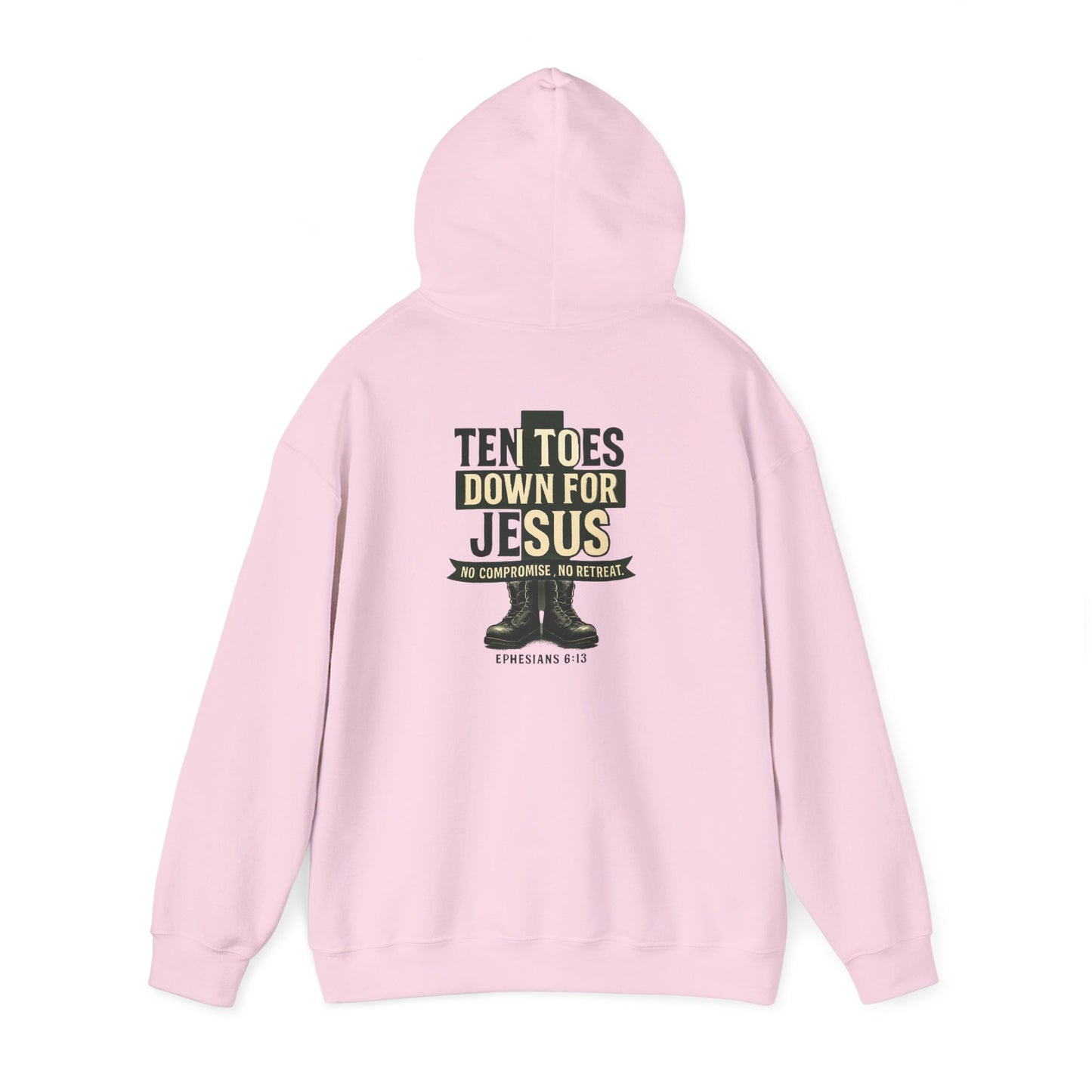 Faith-Inspired Hooded Sweatshirt: Ten Toes Down for Jesus, Cozy Christian Apparel, Perfect Gift for Religious Occasions, Church [...]