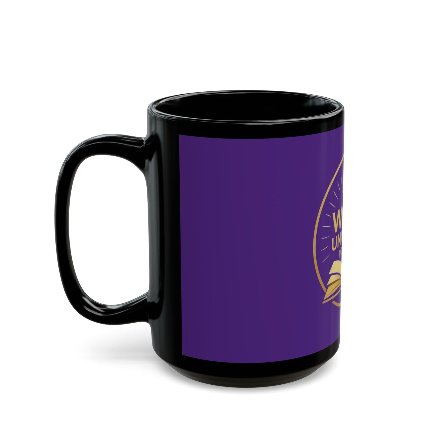 Podcast-Themed Black Mug | The Word Unveiled Coffee Cup, Gift for Podcasters, Unique Tea Mug, Black Ceramic Drinkware, Podcast Lover