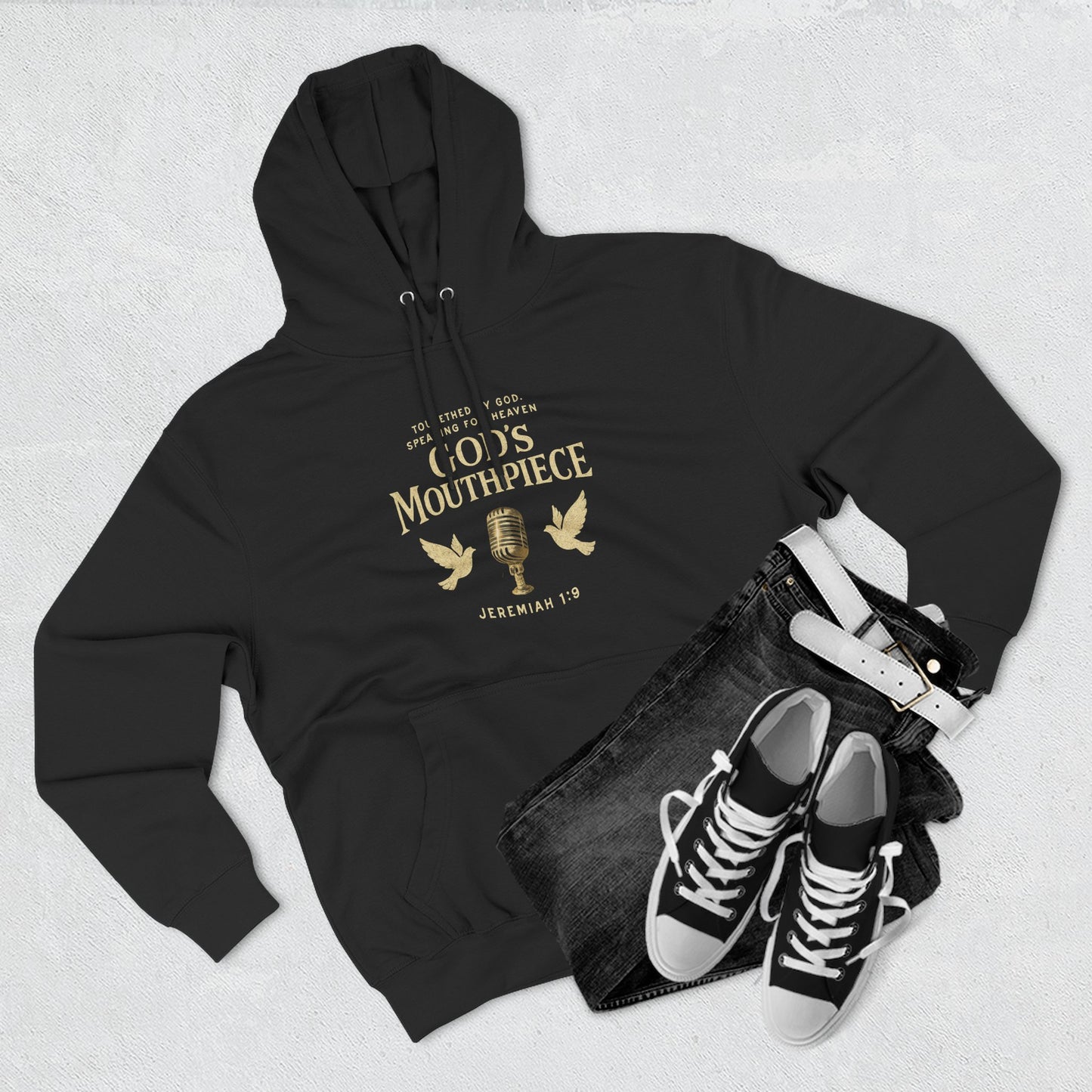 Stylish Fleece Hoodie, Casual Wear, Faith-Inspired Apparel, Comfortable Streetwear, Perfect Gift for Religious Observances