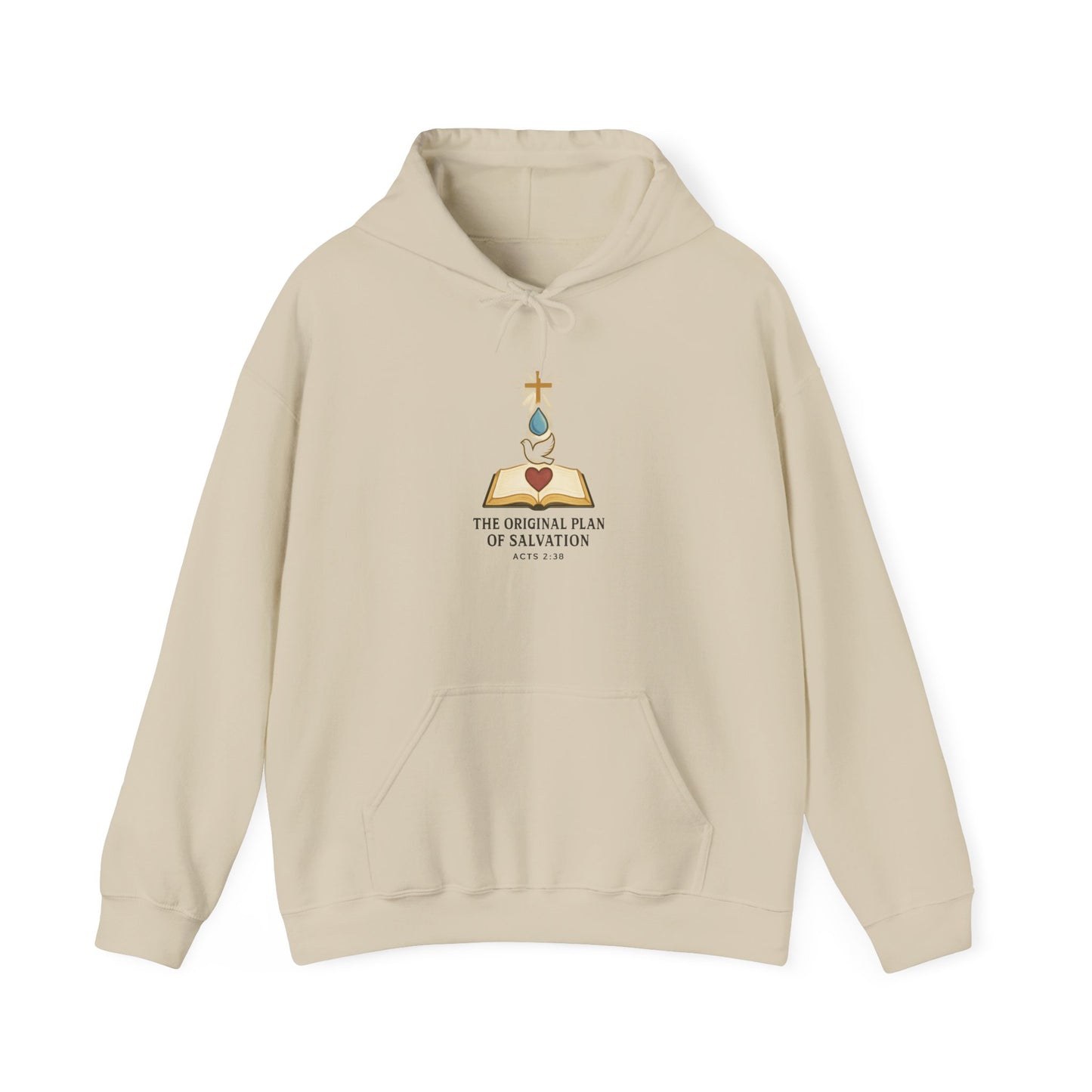 Faith-Inspired Unisex Heavy Blend Hoodie - The Divine Plan of Salvation