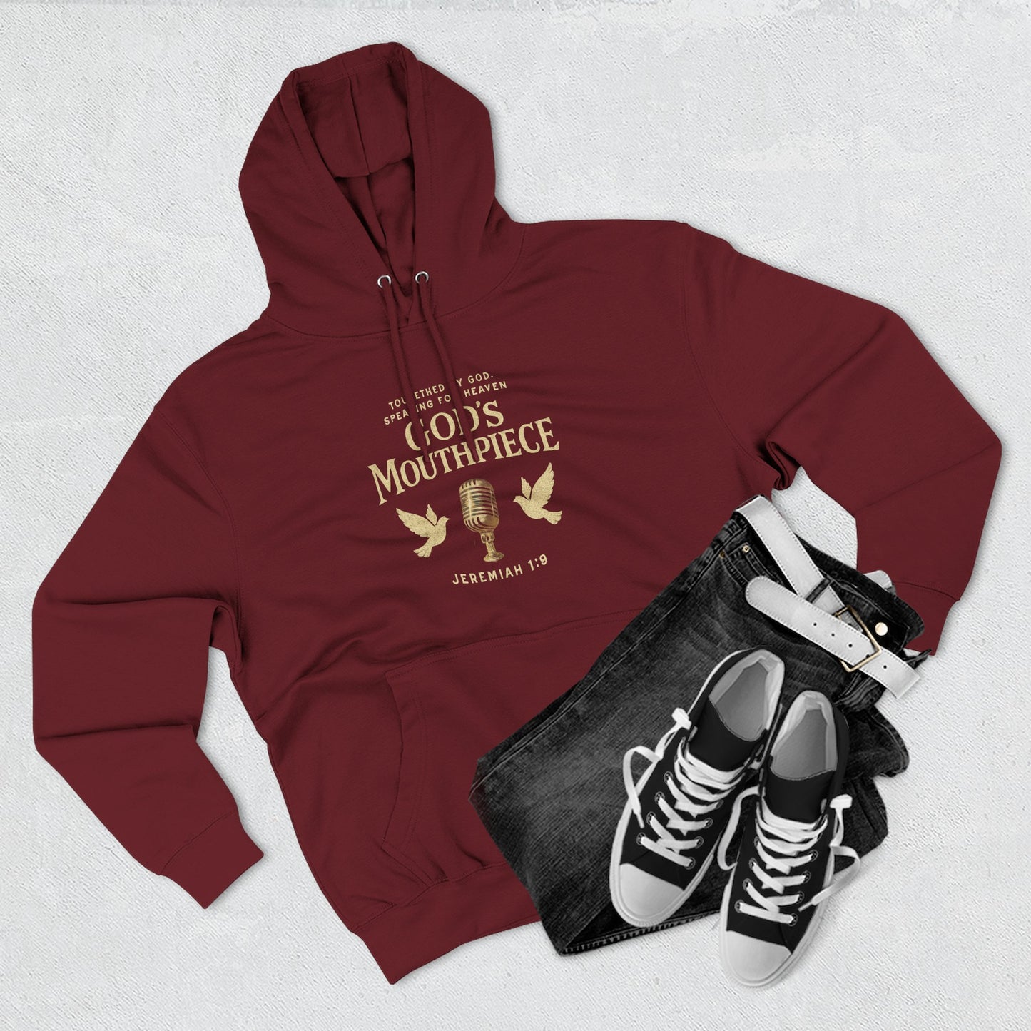 Stylish Fleece Hoodie, Casual Wear, Faith-Inspired Apparel, Comfortable Streetwear, Perfect Gift for Religious Observances