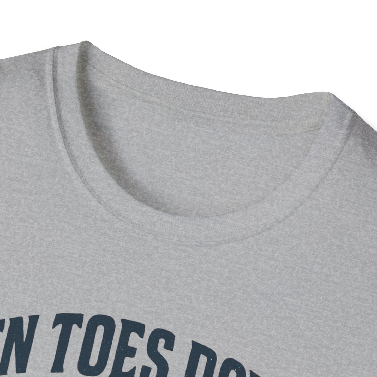 Faith-Inspired Unisex T-Shirt - "Ten Toes Down for Jesus" - Comfortable, Casual Wear for Christian Events, Gifts, and Everyday Faith