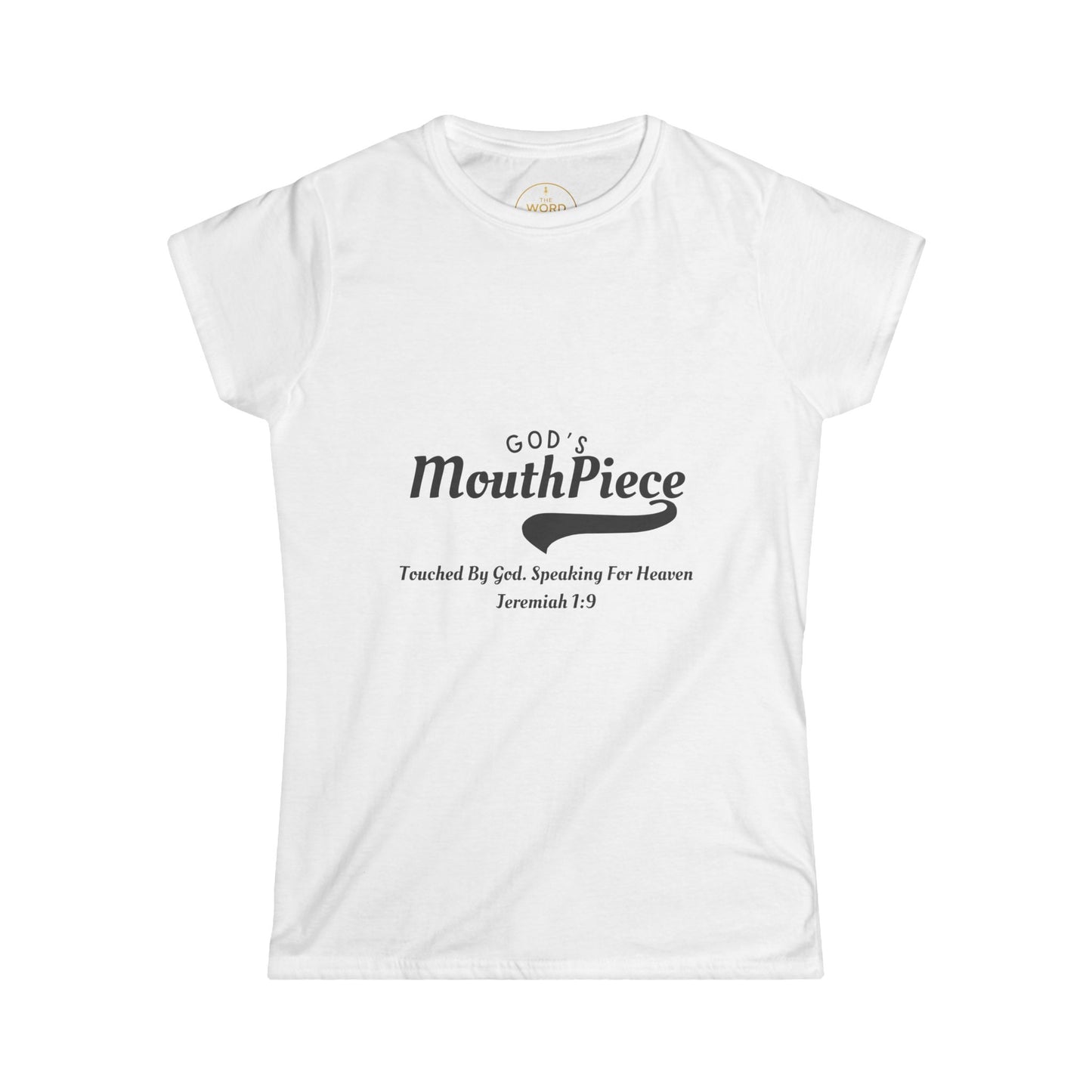 God's Mouthpiece Women's Softstyle Tee, Christian Apparel, Gift for Her, Inspirational Shirt, Faith-Based Top, Bible Verse Tee