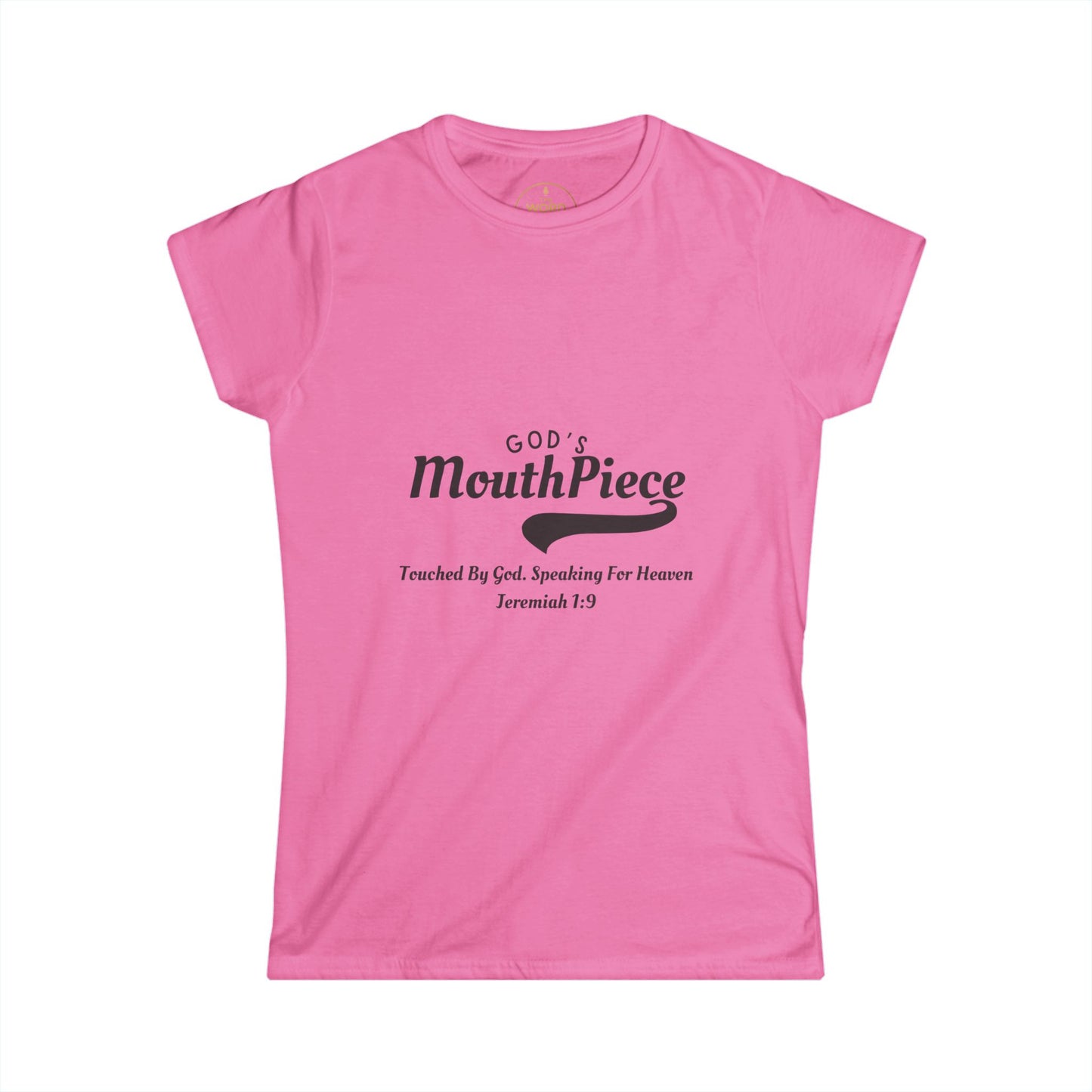 God's Mouthpiece Women's Softstyle Tee, Christian Apparel, Gift for Her, Inspirational Shirt, Faith-Based Top, Bible Verse Tee